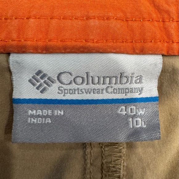 Columbia Washed Out Chino Shorts Men’s Size 40 10in. Inseam Outdoor Khaki Beige - Picture 6 of 7